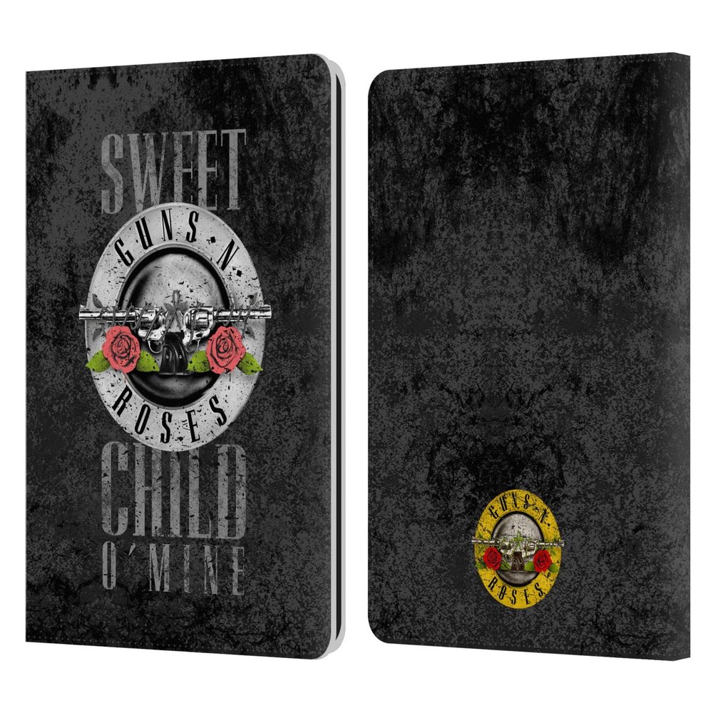 Head Case Designs Officially Licensed Guns N' Roses Sweet Child O' Mine Vintage Leather Wallet Case Compatible with Kindle Paperwhite 1/2 / 3