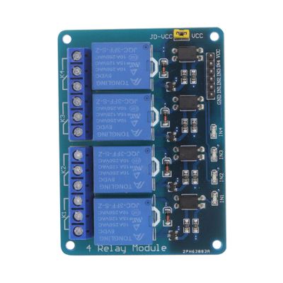 HUABAN 1PCS 4 Channel DC 5V Relay Module with Optocoupler Low Level Trigger Expansion Board