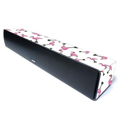 MightySkins Compatible with Zvox Accuvoice TV Speaker Model AV155 - Cool Flamingo | Protective, Durable, and Unique Vinyl Decal Wrap Cover | Easy to Apply, Remove, and Change Styles | Made in The USA
