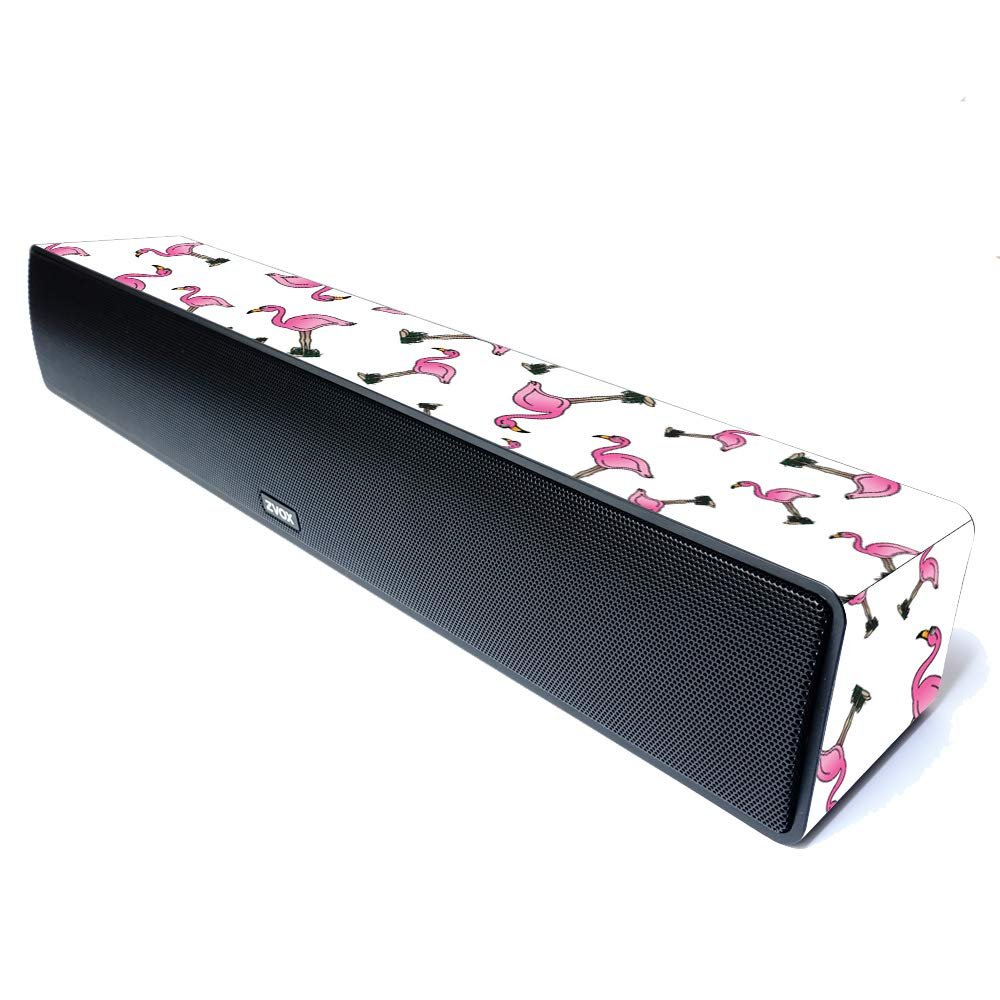 MightySkins Compatible with Zvox Accuvoice TV Speaker Model AV155 - Cool Flamingo | Protective, Durable, and Unique Vinyl Decal Wrap Cover | Easy to Apply, Remove, and Change Styles | Made in The USA