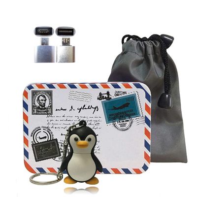 USB 2.0 Cartoon Flash Pen Drive Sticks High Speed Memory Storage Thumb Stick Drive (16GB, Penguin)