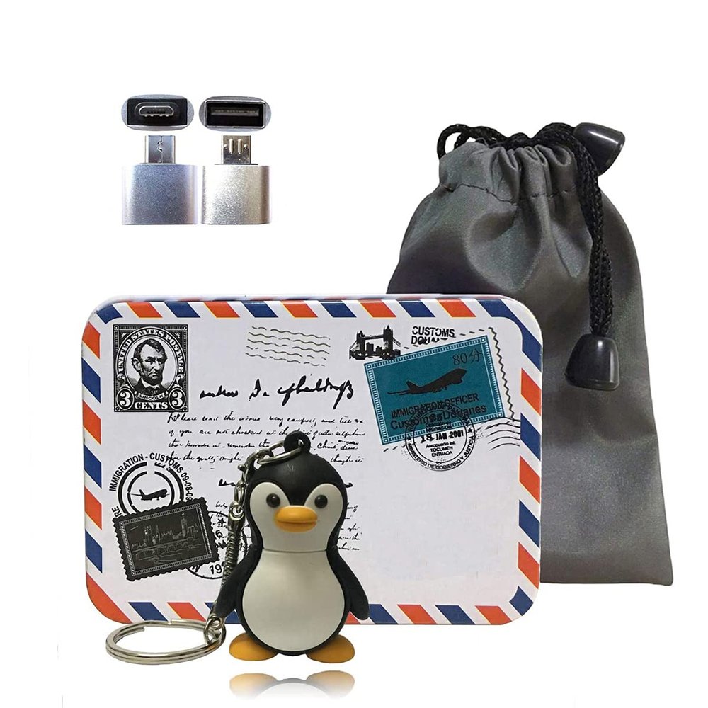 USB 2.0 Cartoon Flash Pen Drive Sticks High Speed Memory Storage Thumb Stick Drive (16GB, Penguin)