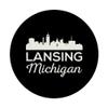 Lansing Michigan Retro East Skyline Football Capital City Mi PopSockets Adhesive PopGrip view 3