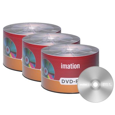150 Pack Imation DVD-R 16X 4.7GB/120Min Branded Logo Blank Media Recordable Movie Data Disc