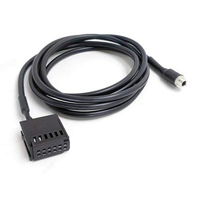 Mathenia Car Parts, Aux In To 3.5mm MP3 Audio Jack Lead Cable For iPhone For Ford 6000 CD 12Pin CD Changer Socket - (Color Name: Aux Cable Only)