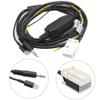 Mathenia Car Parts, 12Pin CD Changer Port to 3.5mm Audio Jack and Charging Cable AUX IN Cable For BMW E60 E61 E62 E63 E64 for iPhone 5 6 6S view 2