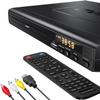 DVD Players for TV with HDMI, DVD Players That Play All Regions, Simple DVD Player for Elderly, CD Player for Home Stereo System, Included HDMI and RCA Cable view 1