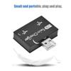 ASHATA Mini Hub USB2.0 Male to 2-Port USB Twin Charger Splitter Adapter Converter Kit for Mobile Phone/Laptop (Black) view 3