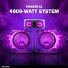 Gemini Sound GSYS-4000 Bluetooth LED Party Light Stereo System and Home Theater Audio Stereo System with 4000W Watts Shelf Speakers, Dual 12" Woofers, Media Player, FM Radio, USB/SD Playback view 4