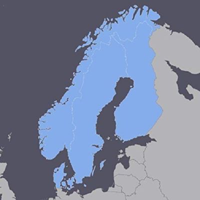 Nordic Scandinavia GPS Map for Garmin Devices
