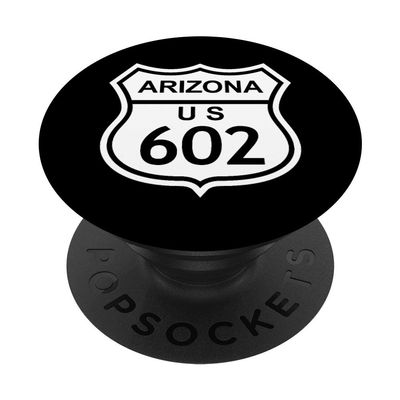 602 Arizona Area Code, AZ Highway Home State Gift PopSockets PopGrip: Swappable Grip for Phones & Tablets