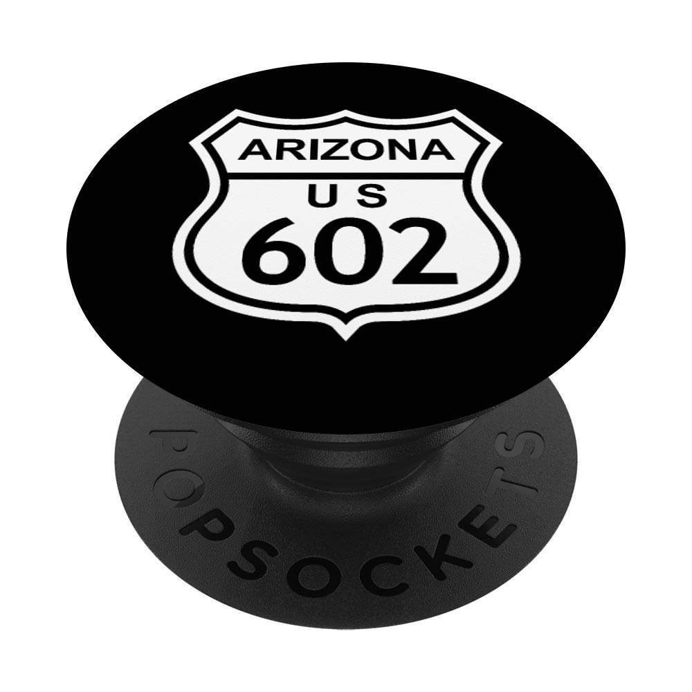 602 Arizona Area Code, AZ Highway Home State Gift PopSockets PopGrip: Swappable Grip for Phones & Tablets