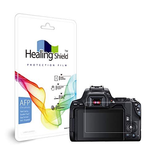 Healingshield Screen Protector Oleophobic AFP Clear Film Compatible with Canon EOS-200D 2 [2pc]