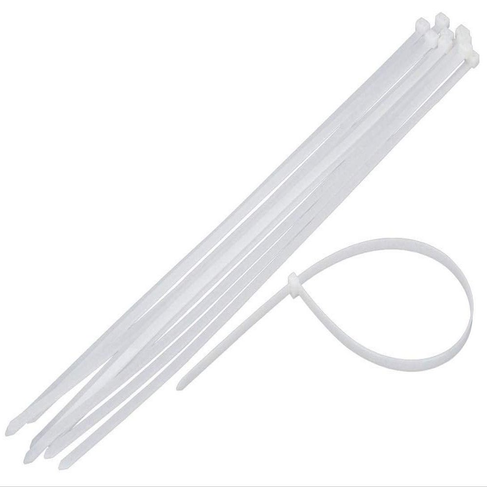 Sherco-Auto Heavy Duty Natural 18.5" Inch Cable Zip Ties 175 Pounds Tensile Strength UV Resistant Wire Wrap - 50 Pack - Made in USA