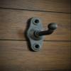 Coat Hanger, Classic Wall Hook, Handpainted Oil Rubbed Bronze or Pick Color, Bathroom Towel Hanger view 1