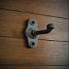 Coat Hanger, Classic Wall Hook, Handpainted Oil Rubbed Bronze or Pick Color, Bathroom Towel Hanger view 4