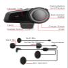 MAXTO Motorcycle Bluetooth Headset, M2 Group Motorbike Helmet Communication Systems 6-Way BT5.0 Waterproof Intercom 1000M Range with FM Radio,Siri,Voice dial for Ski/ATV/Full/Half Face(2 in 1 Mic) view 4