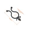 uxcell Twist Lock Cable Wire Ties Nylon U Shape Save Place 15mm Dia Black 50pcs view 4