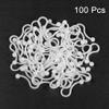uxcell Twist Lock Cable Wire Ties Nylon U Shape Save Place 7.3mm Dia White 100pcs view 2