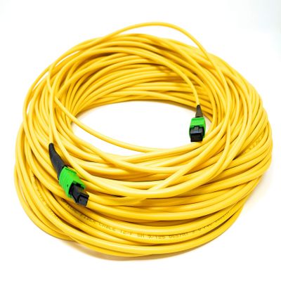 Ultra Spec Cables 12 Fiber Trunk Cable, MTP Female to MTP Female, Singlemode, Type A, OFNR - 6 Meter