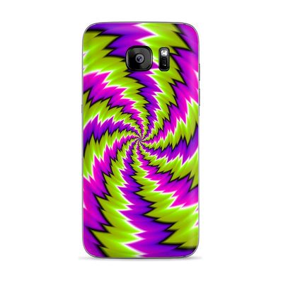 Skins for Samsung Galaxy S7 Skin Decal Vinyl Wrap - Decal Stickers Skins Cover -Psychedelic Moving Swirls