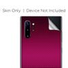Skins for Samsung Galaxy Note 10 Plus Decals Wrap - Decal Stickers Skins Cover -Pink,Black Carbon Fiber Look view 3