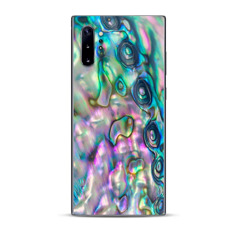 Skins for Samsung Galaxy Note 10 Plus Decals Wrap - Decal Stickers Skins Cover -Abalone Shell Pink Green Blue Opal