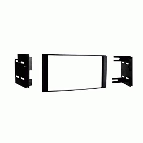 Carxtc Double Din Install Car Stereo Dash Kit for a Aftermarket Radio Fits 2014 Nissan Versa Sl, Sv W/Convienence Package Trim Bezel is Painted Matte Black