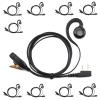 ProMax Power 10-Pack G-Shaped in-Ear Headphone with Clip on PTT for Kenwood 2 Pin TH-K20A TK-3160 TK-3180 TK-3360 TH-235 NX-320 KPG87D K2 view 1