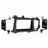 Carxtc Double Din Install Car Stereo Dash Kit for a Aftermarket Radio Fits 2011-2013 Kia Optima Trim Bezel is Painted Matte Black view 1