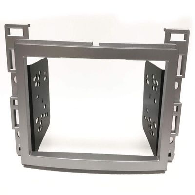 Carxtc Double Din Install Car Stereo Dash Kit for a Aftermarket Radio Fits 2007-2010 Chevy Cobalt and Pontiac G5 Trim Bezel is Painted Silver