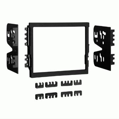 Carxtc Double Din Install Car Stereo Dash Kit for a Aftermarket Radio Fits 2001-2006 Hyundai Santa Fe Trim Bezel is Contoured Textured and Painted to Compliment Factory Dash