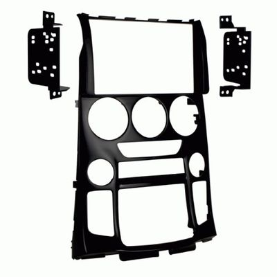 Carxtc Double Din Install Car Stereo Dash Kit for a Aftermarket Radio Fits 2013-2016 Hyundai Genesis Coupe Trim Bezel is Painted Matte Black Non Navigation Replacement
