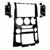 Carxtc Double Din Install Car Stereo Dash Kit for a Aftermarket Radio Fits 2013-2016 Hyundai Genesis Coupe Trim Bezel is Painted Matte Black Non Navigation Replacement view 1