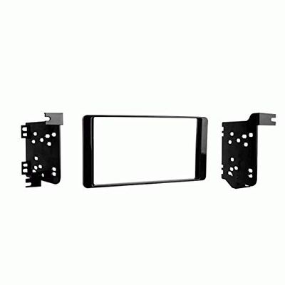 Carxtc Double Din Install Car Stereo Dash Kit for a Aftermarket Radio Fits 2020 Mitsubishi Outlander Se Trim Trim Bezel is Painted High Gloss Black
