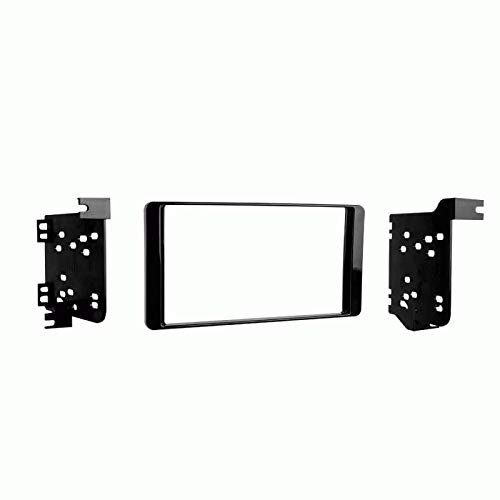 Carxtc Double Din Install Car Stereo Dash Kit for a Aftermarket Radio Fits 2020 Mitsubishi Outlander Se Trim Trim Bezel is Painted High Gloss Black