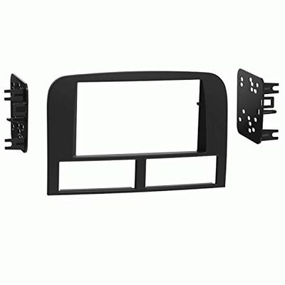 Carxtc Double Din Install Car Stereo Dash Kit for a Aftermarket Radio Fits 1999-2004 Jeep Grand Cherokee Trim Bezel is Painted Matte Black