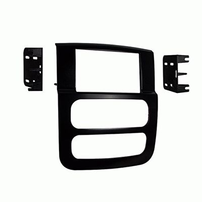 Carxtc Double Din Install Car Stereo Dash Kit for a Aftermarket Radio Fits 2004-2005 Dodge Ram Pickup 1500, 2500, 3500 Trim Bezel is Painted Matte Black