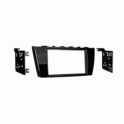Carxtc Double Din Install Car Stereo Dash Kit for a Aftermarket Radio Fits 2017 Mitsubishi Mirage, Mirage G4 W/O 7-Inch Touchscreen Trim Bezel is Painted Gloss Gray