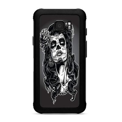 Skins for Samsung Galaxy S7 Active Skin Decal Vinyl Wrap - Decal Stickers Skins Cover -Sugar Skull Girl Dia de Los meurtos