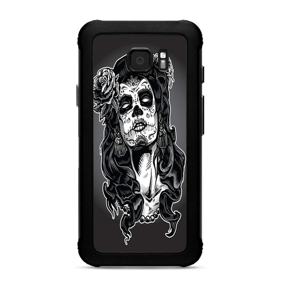 Skins for Samsung Galaxy S7 Active Skin Decal Vinyl Wrap - Decal Stickers Skins Cover -Sugar Skull Girl Dia de Los meurtos