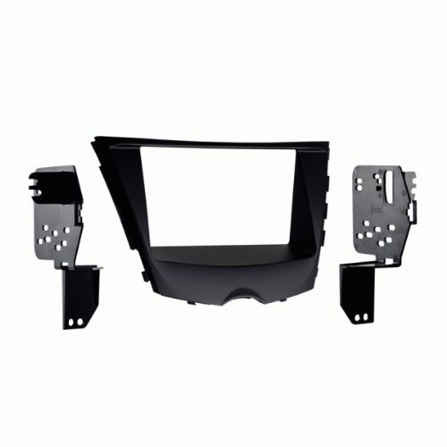 Carxtc Double Din Install Car Stereo Dash Kit for a Aftermarket Radio Fits 2016-2017 Hyundai Veloster Trim Bezel is Painted Matte Black
