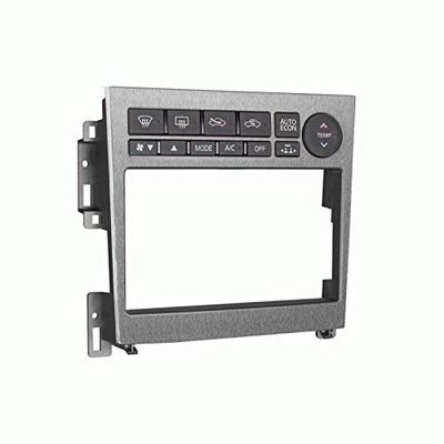 Carxtc Double Din Install Car Stereo Dash Kit for a Aftermarket Radio Fits 2005-2007 Infiniti G35 Trim Bezel is Etched Brushed Aluminum Non Navigation Replacement