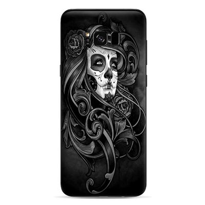 Skins for Samsung Galaxy S8 Skin Decal Vinyl Wrap - Decal Stickers Skins Cover -Sugar Skull Girl