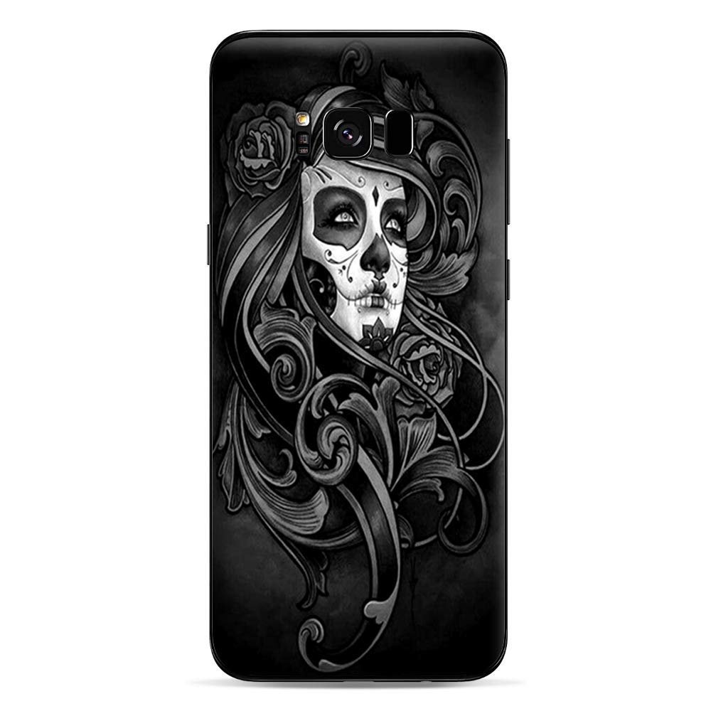 Skins for Samsung Galaxy S8 Skin Decal Vinyl Wrap - Decal Stickers Skins Cover -Sugar Skull Girl
