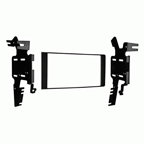 Carxtc Double Din Install Car Stereo Dash Kit for a Aftermarket Radio Fits 2014-2015 Nissan Xterra Trim Bezel is Black Textured Abs