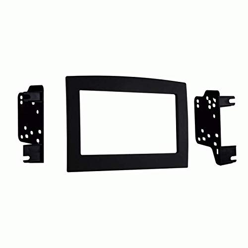 Carxtc Double Din Install Car Stereo Dash Kit for a Aftermarket Radio Fits 2006-2008 Dodge Ram Pickup 1500 Trim Bezel is Painted Matte Black Non Navigation Replacement