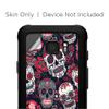 Skins for Samsung Galaxy S7 Active Skin Decal Vinyl Wrap - Decal Stickers Skins Cover -Sugar Skulls Red Black Dia de Los view 2