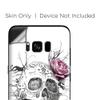 Skins for Samsung Galaxy S8 Skin Decal Vinyl Wrap - Decal Stickers Skins Cover -Roses in Skull view 2