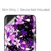 Skins for Samsung Galaxy S9 Skin Decal Vinyl Wrap - Decal Stickers Skins Cover -Purple Pink Colorful Flowers Lillies view 3